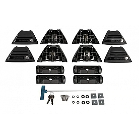 Rhino-Rack USA Roof Rack Mounting Kit Black Set Of 4 - RLKVO