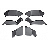 Rugged Ridge Fender Well Liner Aluminum Black - Rear Set Of 2 - 1161562