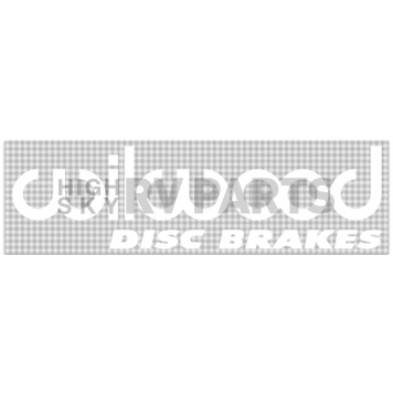 Wilwood Brakes Decal White Letters On Clear - 4008513