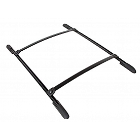 Perrycraft Roof Rack - Rectangular 75 Pounds Capacity 39 Inch x 55 Inch 2 Bars Aluminum - DS3955-B