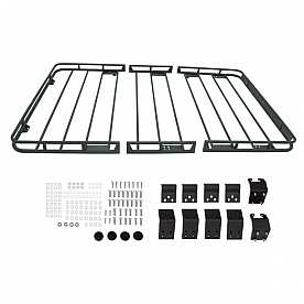 Paramount Automotive Roof Rack - Rectangular 300 Pound Capacity 1-1/2 Inch Steel Tube - 51-0687