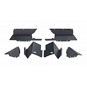 Rugged Ridge Fender Well Liner Aluminum Black - Rear Set Of 2 - 1161563