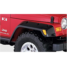 Bushwacker Fender Flare - Black Dura-Flex 2000 TPO Textured Plastic Matte Set Of 2 - 10029-07