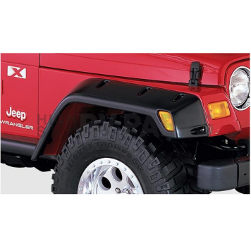 Bushwacker Fender Flare - Black Dura-Flex 2000 TPO Textured Plastic Matte Set Of 2 - 10029-07