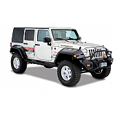 Bushwacker Fender Flare - Black Dura-Flex 2000 ABS Textured Plastic Matte Set Of 2 - 10044-02