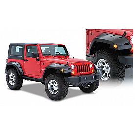 Bushwacker Fender Flare - Black Dura-Flex 2000 ABS Textured Plastic Matte Set Of 2 - 10045-02