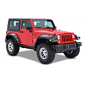 Bushwacker Fender Flare - Black Dura-Flex 2000 ABS Textured Plastic Matte Set Of 2 - 10046-02