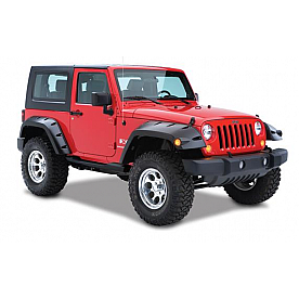 Bushwacker Fender Flare - Black Dura-Flex 2000 ABS Textured Plastic Matte Set Of 2 - 10046-02