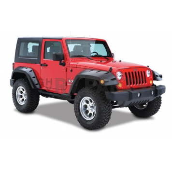 Bushwacker Fender Flare - Black Dura-Flex 2000 ABS Textured Plastic Matte Set Of 2 - 10046-02