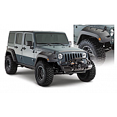 Bushwacker Fender Flare - Black Dura-Flex 2000 ABS Textured Plastic Matte Set Of 2 - 10077-02