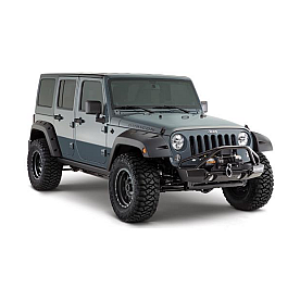 Bushwacker Fender Flare - Black Dura-Flex 2000 ABS Textured Plastic Matte Set Of 2 - 10080-02