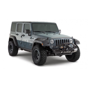 Bushwacker Fender Flare - Black Dura-Flex 2000 ABS Textured Plastic Matte Set Of 2 - 10080-02