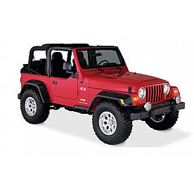 Bushwacker Fender Flare - Black Dura-Flex 2000 TPO Textured Plastic Matte Set Of 4 - 10908-07