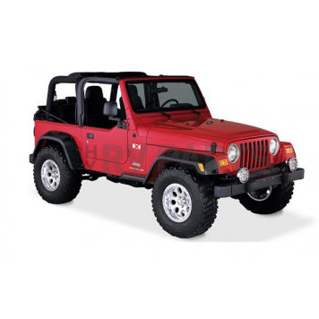 Bushwacker Fender Flare - Black Dura-Flex 2000 TPO Textured Plastic Matte Set Of 4 - 10908-07