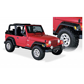 Bushwacker Fender Flare - Black Dura-Flex 2000 TPO Textured Plastic Matte Set Of 4 - 10917-07