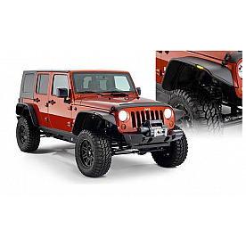 Bushwacker Fender Flare - Black Dura-Flex 2000 TPO Textured Plastic Matte Set Of 4 - 10918-07