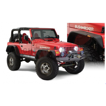 Bushwacker Fender Flare - Black Dura-Flex 2000 TPO Textured Plastic Matte Set Of 4 - 10920-07
