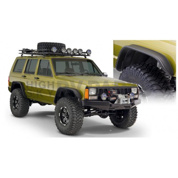 Bushwacker Fender Flare - Black Dura-Flex 2000 TPO Textured Plastic Matte Set Of 4 - 10922-07