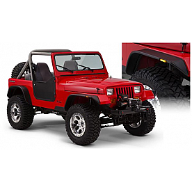 Bushwacker Fender Flare - Black Dura-Flex 2000 TPO Textured Plastic Matte Set Of 4 - 10924-07