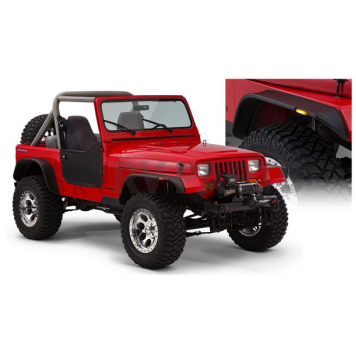 Bushwacker Fender Flare - Black Dura-Flex 2000 TPO Textured Plastic Matte Set Of 4 - 10924-07