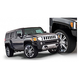 Bushwacker Fender Flare - Black Dura-Flex 2000 ABS Smooth Plastic Matte Set Of 4 - 150900-02