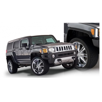 Bushwacker Fender Flare - Black Dura-Flex 2000 ABS Smooth Plastic Matte Set Of 4 - 150900-02