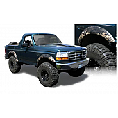 Bushwacker Fender Flare - Black Dura-Flex 2000 ABS Smooth Plastic Matte Set Of 2 - 20019-11