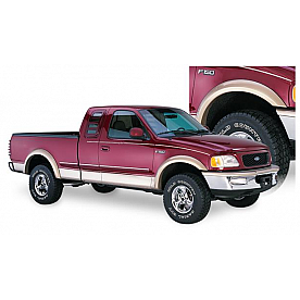 Bushwacker Fender Flare - Black Dura-Flex 2000 ABS Smooth Plastic Matte Set Of 2 - 20033-11
