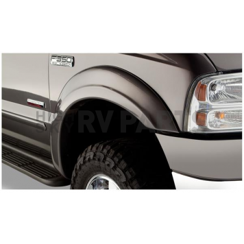 Bushwacker Fender Flare - Black Dura-Flex 2000 ABS Smooth Plastic Matte Set Of 2 - 20039-02