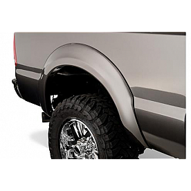 Bushwacker Fender Flare - Black Dura-Flex 2000 ABS Smooth Plastic Matte Set Of 2 - 20040-02