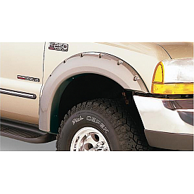 Bushwacker Fender Flare - Black Dura-Flex 2000 ABS Smooth Plastic Matte Set Of 2 - 20049-02