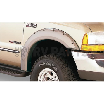 Bushwacker Fender Flare - Black Dura-Flex 2000 ABS Smooth Plastic Matte Set Of 2 - 20049-02