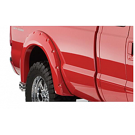 Bushwacker Fender Flare - Black Dura-Flex 2000 ABS Smooth Plastic Matte Set Of 2 - 20050-02