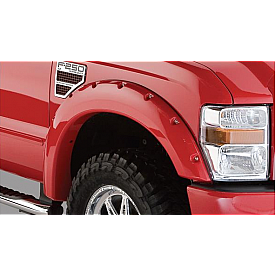 Bushwacker Fender Flare - Black Dura-Flex 2000 ABS Smooth Plastic Matte Set Of 2 - 20055-02