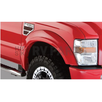 Bushwacker Fender Flare - Black Dura-Flex 2000 ABS Smooth Plastic Matte Set Of 2 - 20057-02