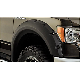 Bushwacker Fender Flare - Black Dura-Flex 2000 ABS Smooth Plastic Matte Set Of 2 - 20071-02