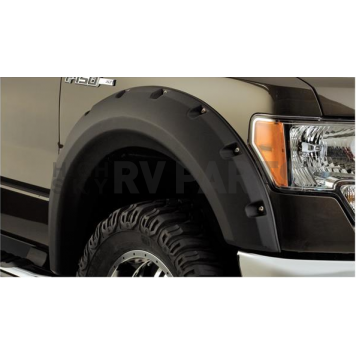 Bushwacker Fender Flare - Black Dura-Flex 2000 ABS Smooth Plastic Matte Set Of 2 - 20071-02