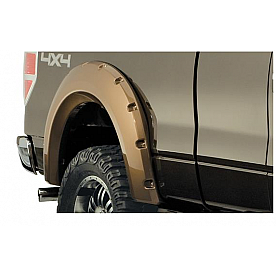 Bushwacker Fender Flare - Black Dura-Flex 2000 ABS Smooth Plastic Matte Set Of 2 - 20072-02