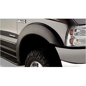 Bushwacker Fender Flare - Black Dura-Flex 2000 ABS Smooth Plastic Matte Set Of 2 - 20075-02