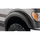 Bushwacker Fender Flare - Black Dura-Flex 2000 ABS Smooth Plastic Matte Set Of 2 - 20079-02