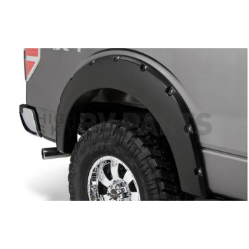 Bushwacker Fender Flare - Black Dura-Flex 2000 ABS Smooth Plastic Matte Set Of 2 - 20080-02