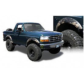 Bushwacker Fender Flare - Black Dura-Flex 2000 ABS Smooth Plastic Matte Set Of 4 - 20904-11