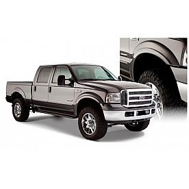 Bushwacker Fender Flare - Black Dura-Flex 2000 ABS Smooth Plastic Matte Set Of 4 - 20909-02