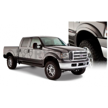 Bushwacker Fender Flare - Black Dura-Flex 2000 ABS Smooth Plastic Matte Set Of 4 - 20909-02