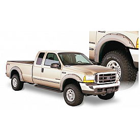 Bushwacker Fender Flare - Black Dura-Flex 2000 ABS Smooth Plastic Matte Set Of 4 - 20914-02