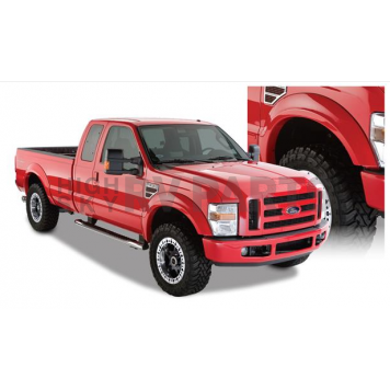 Bushwacker Fender Flare - Black Dura-Flex 2000 ABS Smooth Plastic Matte Set Of 4 - 20918-02
