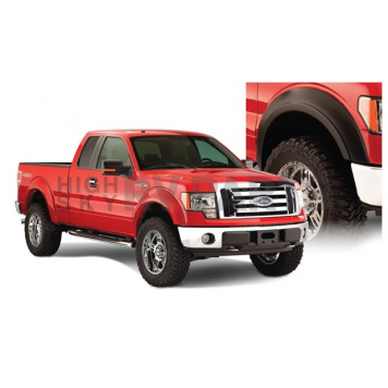 Bushwacker Fender Flare - Black Dura-Flex 2000 ABS Smooth Plastic Matte Set Of 4 - 20926-02