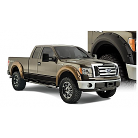 Bushwacker Fender Flare - Black Dura-Flex 2000 ABS Smooth Plastic Matte Set Of 4 - 20927-02