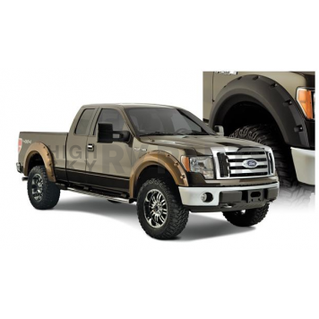 Bushwacker Fender Flare - Black Dura-Flex 2000 ABS Smooth Plastic Matte Set Of 4 - 20927-02