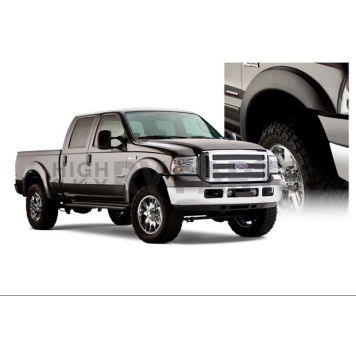 Bushwacker Fender Flare - Black Dura-Flex 2000 ABS Smooth Plastic Matte Set Of 4 - 20928-02